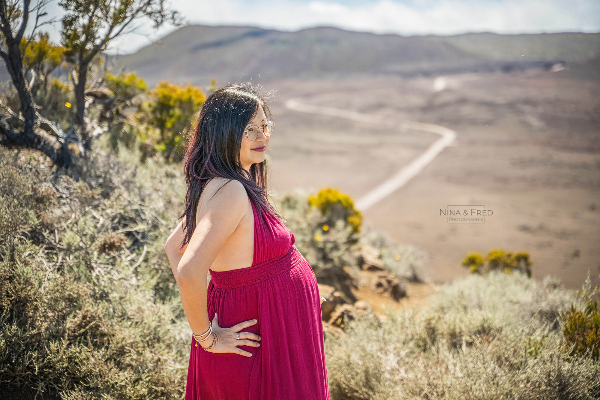 shooting femme enceinte volcan plaine des sables N&D-24